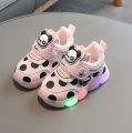 LED Toddler Girls' Light-Up Shoes, Ideal for Walking and Play, These Casual Shoes Feature LED Lights. Suitable for Kids, Children, and Babies. 20-30 sizes. 