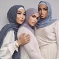Muslim Chiffon Hijab Scarf Shawls Women Solid Color Head Wraps Women Hijabs Scarves Ladies Femme Muslim Veil Hijabs 175*72cm. 