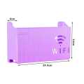 (Purple) Wall-mounted router box Office Media Decor Console Wifi Wifi box Wireless storage boxes Rack Bracket Hangings Wall Shelf. 