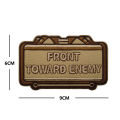 Xinxun FRONT TOWARD ENEMY Front Toward High Quality Embroidered Cloth Patch Military Morale Velcro Badge. 