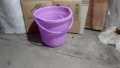 1 Piece SMALL Bucket Thick Pure Plastic 12 Liters Random Colors. 