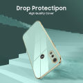 COROGI for Motorola Moto E6i Back Cover Luxury 6D Plating Frame Square Shiny Cases Camera Lens Protection Soft Silicone Protective Phone Case for Girl Boy. 
