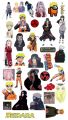 Naruto Stickers A5 Uncut , Anime Kakashi  Phone laptop sticker, one piece sharagin  manga boruto sasuke kakashi hinata sakura, shikamaru. 