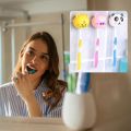 PC Cartoon Animal Toothbrush Holder Toiletries Toothpaste Holder Bathroom Sets Suction Hooks Tooth Brush Container. 