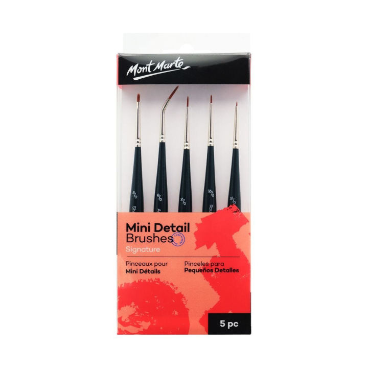 Mont Marte Mini Detail Brushes Signature 5pc