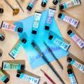 Mont Marte Acrylic Colour Pastel Paint Set Signature 24pc x 36ml (1.2 US fl.oz) MSCP2436. 
