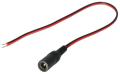 DC Female Power Plug Jack with 20 CM Cable Wire. 