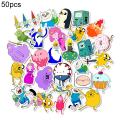 Laptop Stickers Cartoon Adventure Time Design Bikes Notebooks Decals. 