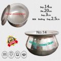 Silver Handi _Silver Pateeli_Silver Degchi with Lid (Small to Medium). 