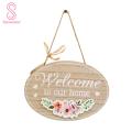 Wall Hanging Decor Handmade Door Decor Welcome Sign Board. 