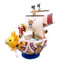 Poppies Muoe One Piece Ship Figure Luffy Model Toy Peripheral Super Cute Mini Boat Zoro Assembled Model One Piece Ship Kid Birthday Gift. 