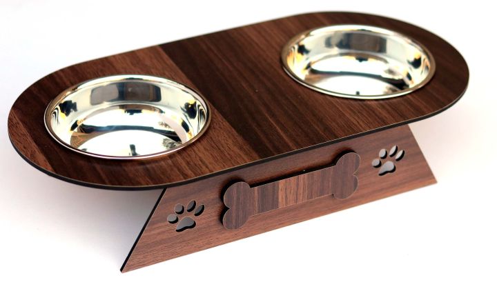 Buy Cat Bowls Set with Stand for Serving Food & Water in Pakistan