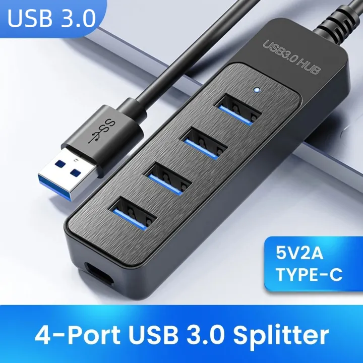 USB%203.0%20Hub%20(4-Port)%20%E2%80%93%20High-Speed%205Gbps%20Type-C%20Multiport%20Splitter%20Adapter%20for%20Laptop%20&%20PC%20(TREQA%20USB-15)%20-%20Image%203