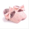New Cute Toddler Baby Boy Girl Soft PU Leather Bownot Ballet Shoes 0-18 Months. 