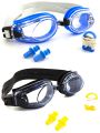 Baby Toddlers Swim Goggles, 3 in 1 Swimming Goggles With Protective Case Nose Clip and Ear Plugs (Waterproof) Summer Google Glasses Best Swimming Glasses WIth All Equipments (Random Color). 