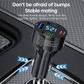 100W 4 Ports USB Car Charger Type C Fast Charging QC3.0 PD Car Chargers USB Type C Car Phone Charger for Iphone Xiaomi Samsung. 