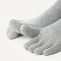 Solid Color Separate Toes Middle Tube Socks/ Casual Versatile Breathable Comfortable Sports Long Sockings. 