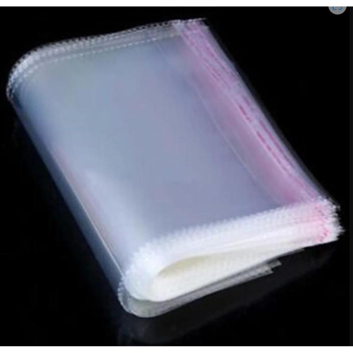 Pack of 25 Tape Bags 16 X 24 Inches Clothes packing transparent plastic cellophane magic sticky tape paper stick resealable bags, Packing Material plastic bags, lollipop biscuit packaging gift bag wedding birthday party supplies, etc.