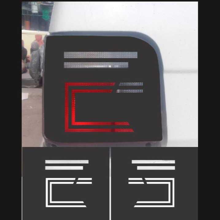 Unique STICKER DESIGN MEHRAN BACK LIGHT DESIGN Car Stickers Decal Vinyl Creative Fashion Car Sticker Accessories Stickers for Car, Car Modification, Car Decoration
