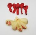 5 RED BALLOON AND 5 CONFETTI FILLED BALLOONS ( PACK OF 10 LATEX BALLOONS ). 