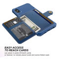 【BestGO】 FLOVEME Card Holder Magnetic Phone Case Phone 11 SE 2020 For iPhone 6 7 8 Plus Universal  For iPhone XR X XS  Business Full Protective Phone Cover For XS Max Case. 