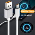 ORIGINAL REALME_ 5A SuperVOOC 65W Flash Cable Type C USB Rapid Cable Data 1M 1 Meter Cable Super Quick Charge Cable. 