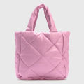 Lightweight Quilted Tote Bag - Autumn/Winter Design with Spacious Interior and Zip Pocket. 