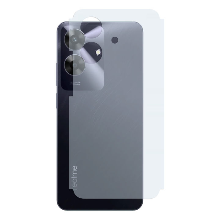 Realme Note 60 Back Protector Carbon Fiber Matte Soft Skin Sheet For Realme Note 60