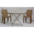 Fello F801 Full Plastic 100% Pure Plastic Set of 06 Pcs with 01 Folding Table (Size 2×3). 