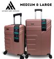 ABS 2-Piece Trolly suitcase Set (24/28) ABS Hardside Spinner 4 Wheel Luggage 360 wheels fibre body lock supported. 