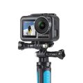 In Stock Telesin Dual head J-hook Quick release Base adapter J-mount for Gopro hero 5 6 7 3 3+ 4 Black DJI OSMO ACTION 2. 