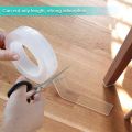 Nano tape (Double sided Washable silicon Transparent tape) Transparent Traceless Waterproof tape PMP. 