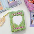 Green Home Photocard Binder Stain Plaid Pattern Photocard Holder. 