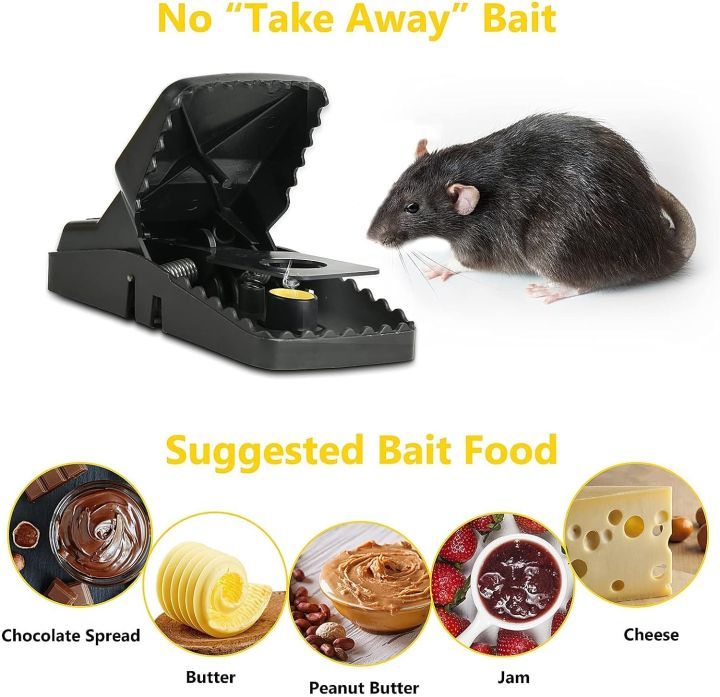 Y.M Traders Rat Trap Big Size Mouse Trap High Quality Plastic Mice Catcher Reusable Washable Easy Effective Strong Springs Rat Killer For Households