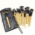 24 Pcs Professional Makeup Brush Set KIt With Pouch. 