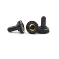 10pcs 6MM Black Mini Toggle Switch Rubber Resistance Boot Cover Cap Waterproof Muqin. 