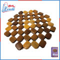 Online Karachi - Kitchen Wood Hot Pads Trivet Natural Bamboo Square Trivet Mat Set Heat Resistant Pads for Hot Dishes/Pot/Bowl/Teapot/Hot Pot Holders, Anti-Hot Non-Slip Durable. 