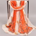 Ready Stock Tudung Print Shawl Muslim Hijab Long Fashion Chiffon Scarf. 