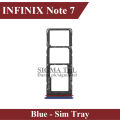 INFINIX Note 7 SIM Tray Sim Jacket Sim Slot Sim Door For Note 7 - Blue. 