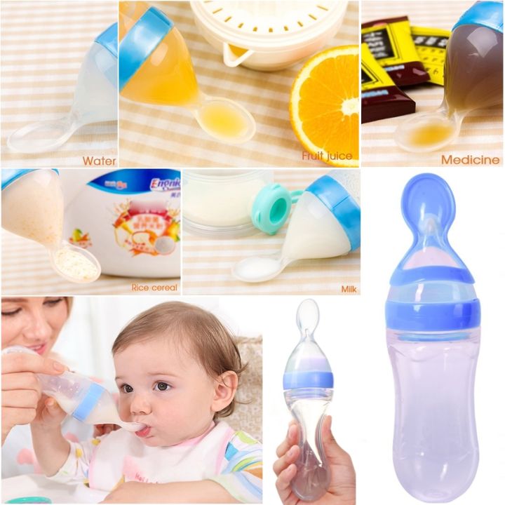 New%20Born%20Baby'S%20Squeeze%20Feeding%20Silicon%20Bottle%20Spoon%20Feeder%20-%20Image%202