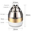 P80 Plasma Cutting Torch Replacement Parts Cutting Nozzle Copper Protective Sleeve Welding Contact Cutter Cover Black. 