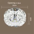 Aisle Flush LED ceiling lamp living room crystal corridor aisle lights LED Ceiling Lights Luces Front techo Balcony lamp Porch light Warm White 3W. 