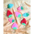 Keychain for girls-Keychain for boys-Strawberry Croatia Hanging Keychain. 