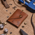 Minimalist Fold Wallet For Men - Genuine leather card holder wallet for men mini, small & slim wallet for men. 