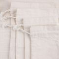 10X12/14X16/19X24/25X32cm White Drawstring Pouches Gift Blank Bags For DIY Cotton Hemp Bags Jewelry Display Packaging Storage. 