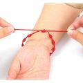 Blessed 2Pcs Evil Eye Bracelet Women Handmade Black Red Rope Wristband Couple Lucky Friendship Weaving Adjustable Bangle Jewelry. 