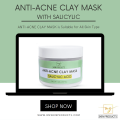 CLAY MASK | ANTI-ACNE CLAY MASK | SALICYLIC ACID | 200G | MASK | FACE MASK | MZ SKINCARE. 
