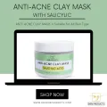 CLAY MASK | ANTI-ACNE CLAY MASK | SALICYLIC ACID | 200G | MASK | FACE MASK | MZ SKINCARE. 