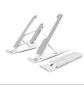New High Quality Laptop Stand - Adjustable Portable Laptop Stand For Desk - Fold able Plastic Non-slip Stand For Laptop And Tablet Mobile Adjustable Height Folding Holder Solid With Anti Slip Rubber Grips. 
