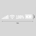 Waterproof WiFi Battery Level Car Stickers | Vinyl Bumper Car Decals | Back Windshield Auto Sticker for Windows Laptop Decoration (0.9" X 7.8") INCH. 